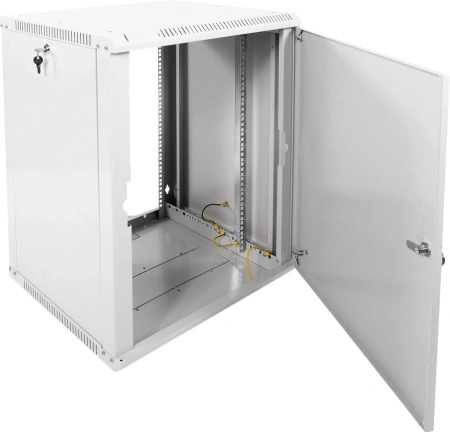 Шкаф коммутационный ЦМО (ШРН-12.500.1) настенный 12U 600x529мм пер.дв.стал.лист 200кг серый 470мм 180град.