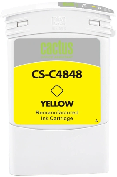 Картридж струйный Cactus CS-C4848 №80 желтый (400мл) для HP DJ 1050C/1055CM/1000