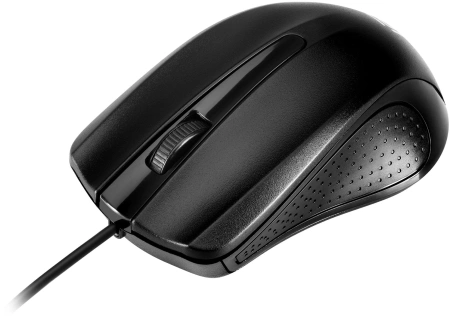 Мышь Оклик 225M черный оптическая (1200dpi) USB (3but)