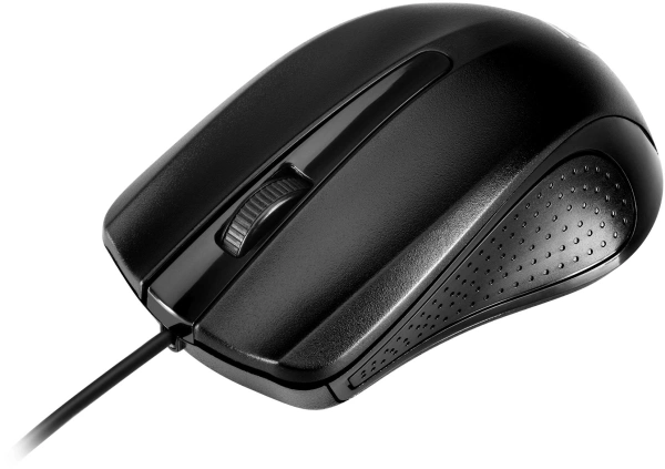 Мышь Оклик 225M черный оптическая (1200dpi) USB (3but)