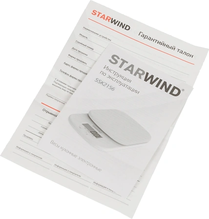 Весы кухонные электронные Starwind SSK2156 макс.вес:2кг голубой