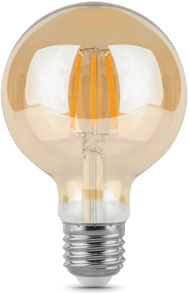 Лампа светодиодная Gauss Filament G95 6Вт цок.:E27 шар 220B 2400K св.свеч.бел.теп. (упак.:1шт) (105802006)