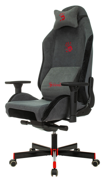 Кресло игровое A4Tech Bloody GC-420 серый крестов. металл