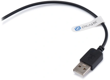 Наушники с микрофоном Оклик HS-M400 черный 1.8м накладные оголовье (1532019)