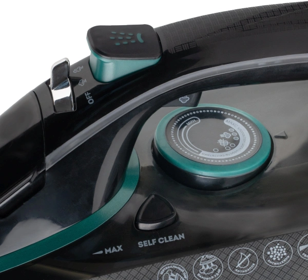 Утюг Galaxy Line GL 6136 3100Вт черный/зеленый