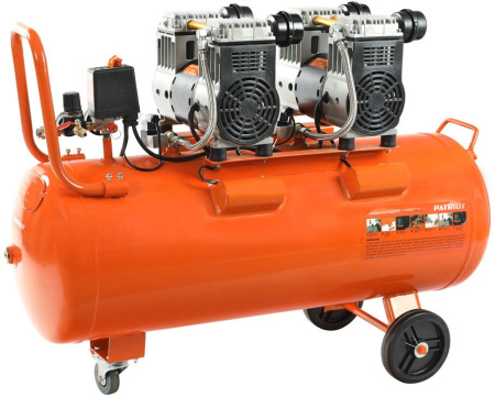 Компрессор поршневой Patriot WO 80-360 безмасляный 80л 2200Вт оранжевый