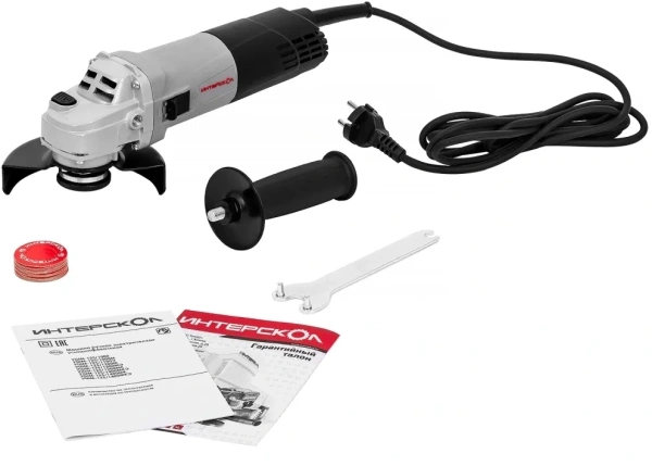 Углошлифовальная машина Интерскол УШМ-125/1000 1010Вт 11000об/мин рез.шпин.:M14 d=125мм (343.0.0.60)