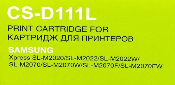 Картридж лазерный Cactus CS-D111L MLT-D111L черный (1800стр.) для Samsung Xpress M2022/M2020/M2021/M2020W/M2070/M2070FW/M2071 /M2071FH/M2021W/M2022W/M2070F/M2070W/M2071F