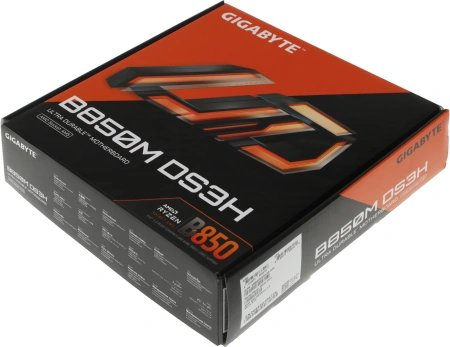 Материнская плата Gigabyte B850M DS3H SocketAM5 AMD B850 4xDDR5 mATX AC`97 8ch(7.1) 2.5Gg RAID+HDMI+DP
