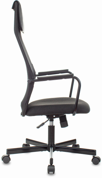 Кресло Бюрократ KB-5M черный TW-01 3C11 сетка/ткань с подголов. крестов. металл черный