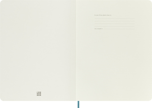 Блокнот Moleskine CLASSIC SOFT QP621B35 XLarge 190х250мм 192стр. линейка мягкая обложка голубой