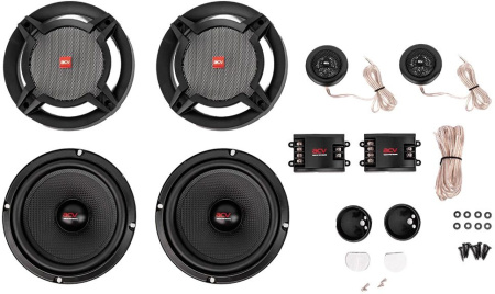 Колонки автомобильные ACV PG-6.2S 200Вт 92дБ 4Ом 16см (6.5дюйм) (ком.:2кол.) компонентные двухполосн