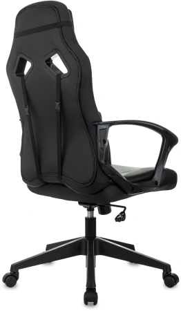 Кресло игровое Zombie 300 черный эко.кожа крестов. пластик