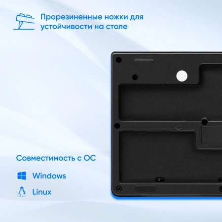 Клавиатура Оклик 100M HW3 черный USB (654570)