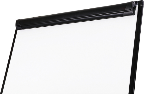 Флипчарт Deli EV130 лак 75x106.7см на роликах белый/черный