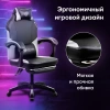 Кресло игровое Оклик Cooldown черный/серый ПВХ/полиуретан крестов. пластик подст.для ног