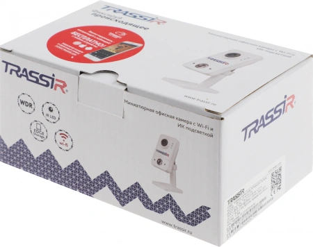 Камера видеонаблюдения IP Trassir TR-D7121IR1W 2.8-2.8мм цв. корп.:белый (TR-D7121IR1W (2.8 MM))