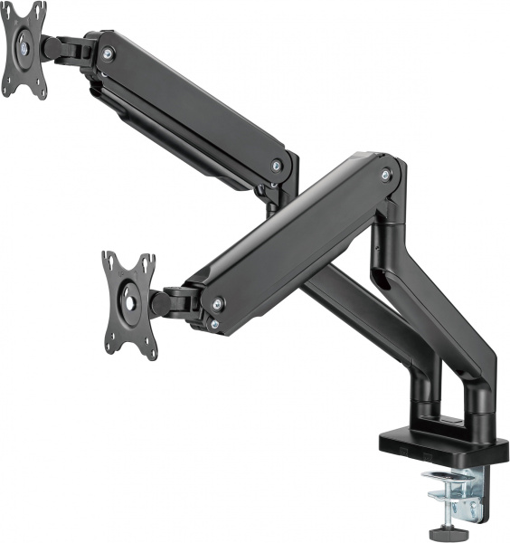 Кронштейн для мониторов Ultramounts UM731 черный 17"-35" макс.16кг крепление к столешнице поворот и