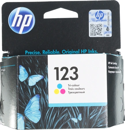 Картридж струйный HP 123 F6V16AE многоцветный (100стр.) для HP DJ 2130/2620/2630/2632/3639