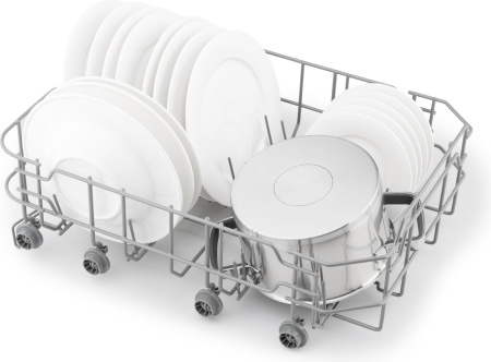 Посудомоечная машина Weissgauff DW 4015 серебристый (узкая)