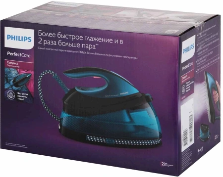 Парогенератор Philips GC7846/80 2400Вт синий/черный