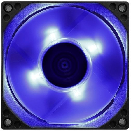 Вентилятор Aerocool Motion 8 Blue-3P 80x80mm 3-pin 25dB 90gr LED Ret