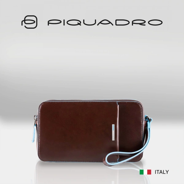 Клатч мужской Piquadro Blue Square AC4221B2/MO коричневый натур.кожа