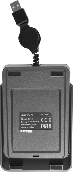 Числовой блок A4Tech Fstyler FK13 серый USB slim для ноутбука