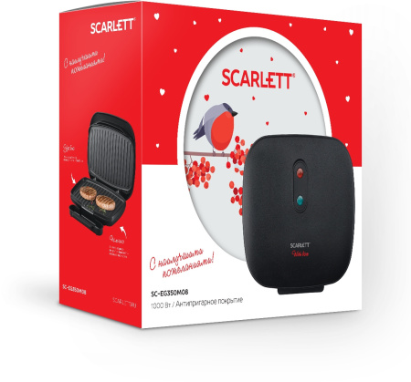 Электрогриль Scarlett SC-EG350M08 1000Вт черный