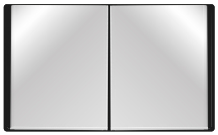 Папка с 100 прозр.вклад. Buro -ECB100BLACK A4 пластик 0.7мм черный