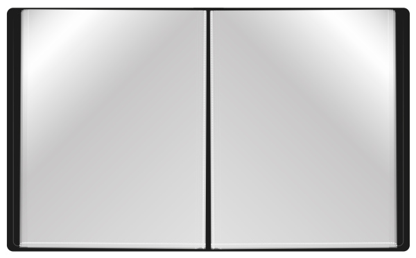 Папка с 100 прозр.вклад. Buro -ECB100BLACK A4 пластик 0.7мм черный