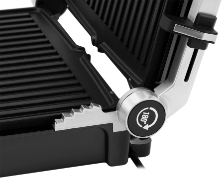 Электрогриль Hyundai HYG-4046 2200Вт черный/серебристый