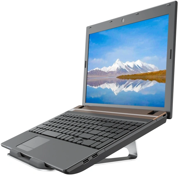 Подставка Cactus для ноутбука сереб. (CS-NB-AL)