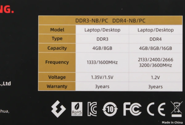 Память DDR4 8Gb 3200MHz Kingspec KS3200D4P12008G RTL PC4-25600 CL17 DIMM 288-pin 1.2В single rank Ret