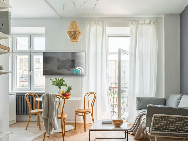 Кронштейн для телевизора Onkron M2S черный 17"-43" макс.35кг настенный поворот и наклон