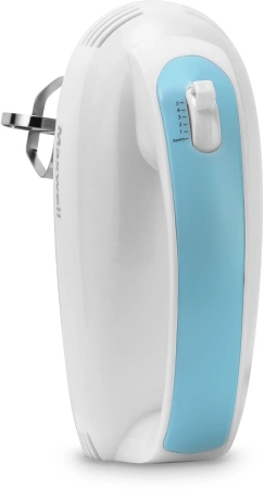 Миксер ручной Maxwell MW-1360 300Вт белый/голубой