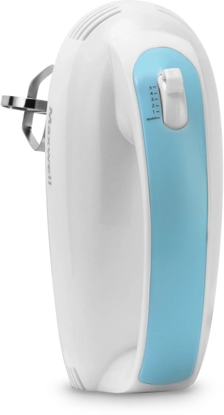 Миксер ручной Maxwell MW-1360 300Вт белый/голубой