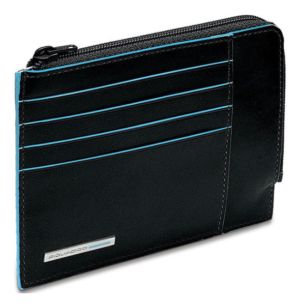 Чехол для кредитных карт Piquadro Blue Square PU1243B2R/N черный натур.кожа