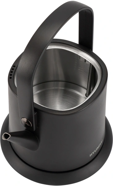 Чайник электрический Hyundai HYK-S2042 0.6л. 1000Вт черный корпус: металл