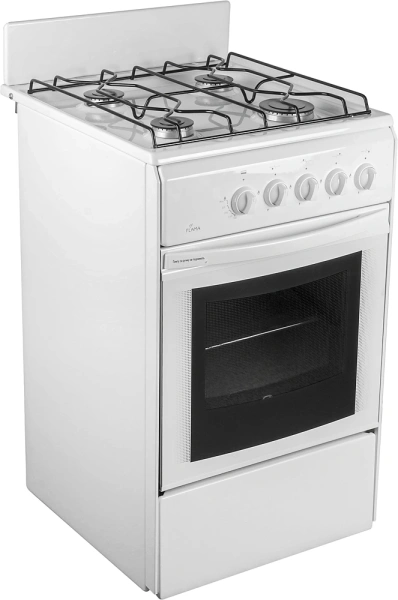 Плита Газовая Flama RG 24011 W белый реш.сталь