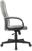 Кресло руководителя Бюрократ CH 002 Fabric серый Light-19 крестов. пластик