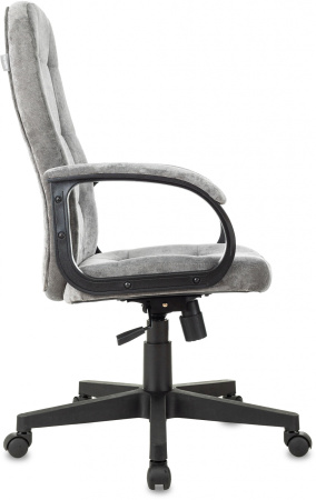 Кресло руководителя Бюрократ CH 002 Fabric серый Light-19 крестов. пластик