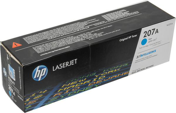 Картридж лазерный HP 207A W2211A голубой (1250стр.) для HP M255/MFP M282/M283