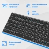 Клавиатура Оклик K767W черный/серебристый USB беспроводная BT/Radio slim Multimedia (2002135)