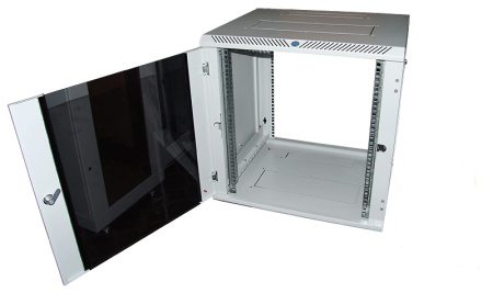 Шкаф коммутационный ЦМО (ШРН-М-12.650) настенный 12U 600x650мм пер.дв.стекл 50кг серый 581мм 25.1кг 180град. 610мм