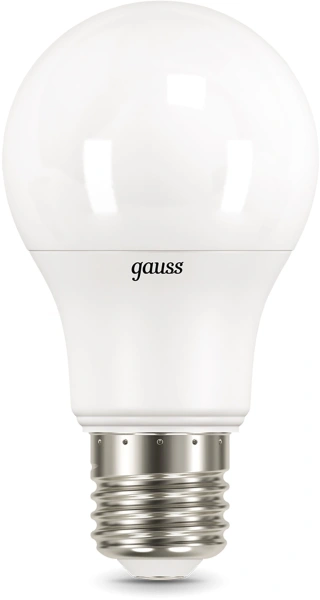 Лампа светодиодная Gauss A60 10Вт цок.:E27 груша 220B св.свеч.бел.теп. (упак.:10шт) (102502110-T)