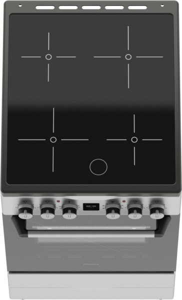 Плита Электрическая Darina PLS ECI 241 616 1S серебристый/черный стеклокерамика (без крышки)