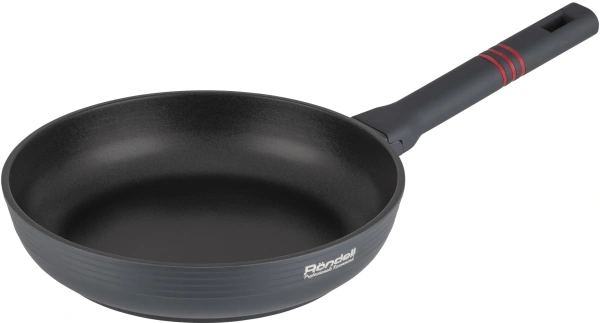 Сковорода Rondell Stripes RDA-1613 круглая 26см покрытие: Xylan Plus ручка несъемная (без крышки) серый