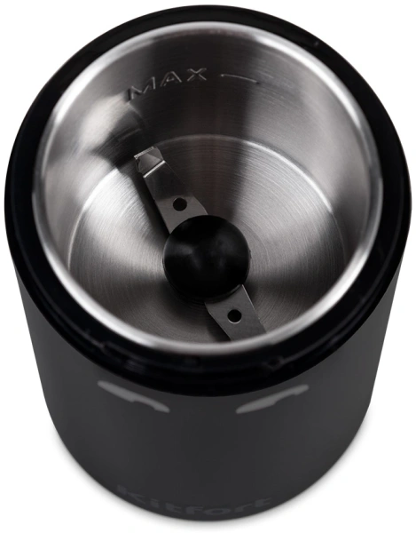 Кофемолка Kitfort КТ-7116 200Вт сист.помол.:ротац.нож вместим.:40гр черный