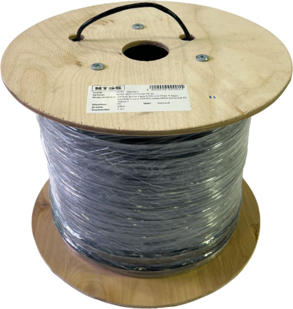 Кабель информ. NTSS (NTSS-OUT-UTP4-5Е-PE-BL) кат.5E U/UTP 4X2X24AWG PE внеш. 305м черный
